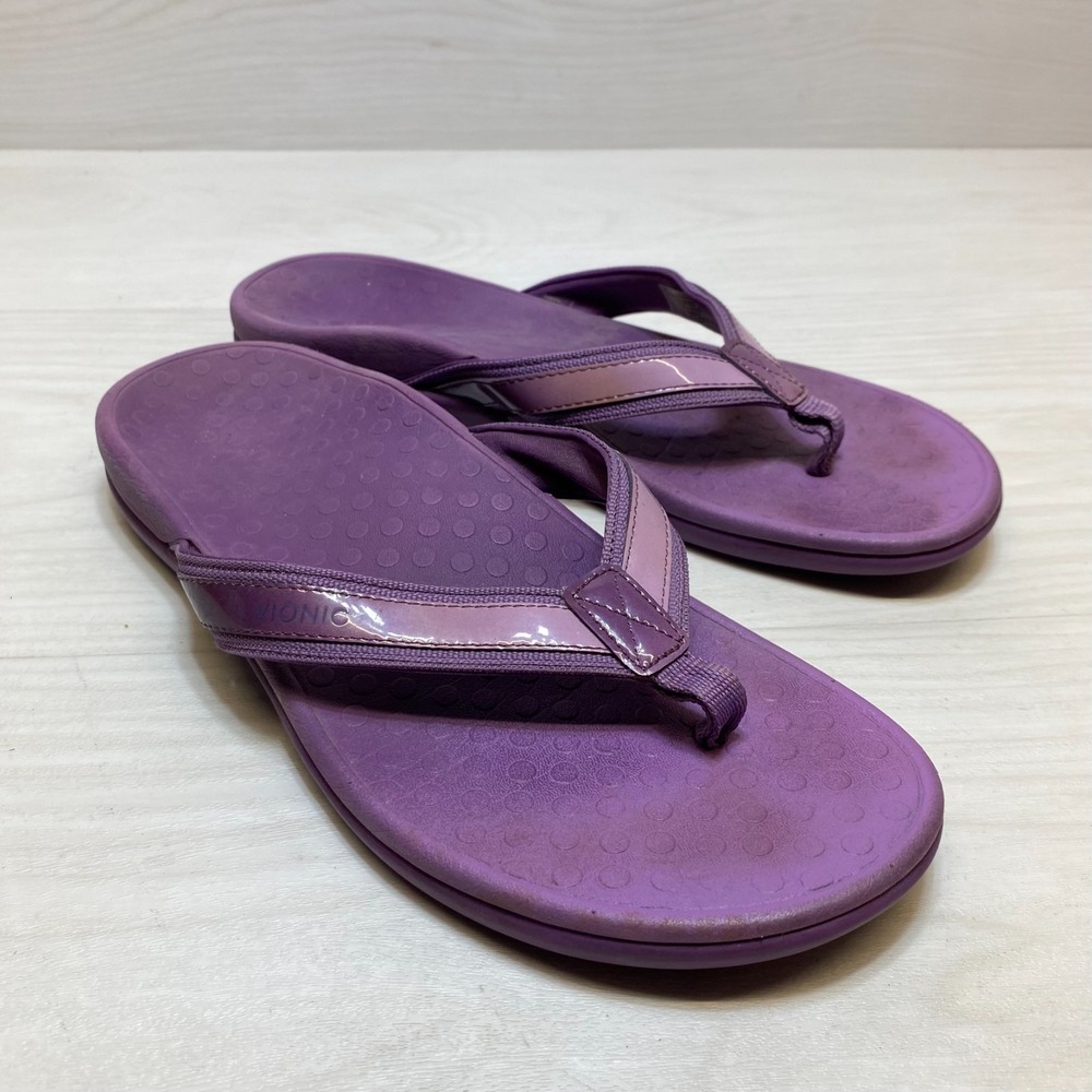 Vionic 44TIDE II Orthotic Casual Sandals Womens Size 10 Purple Slip On TVW1002‎